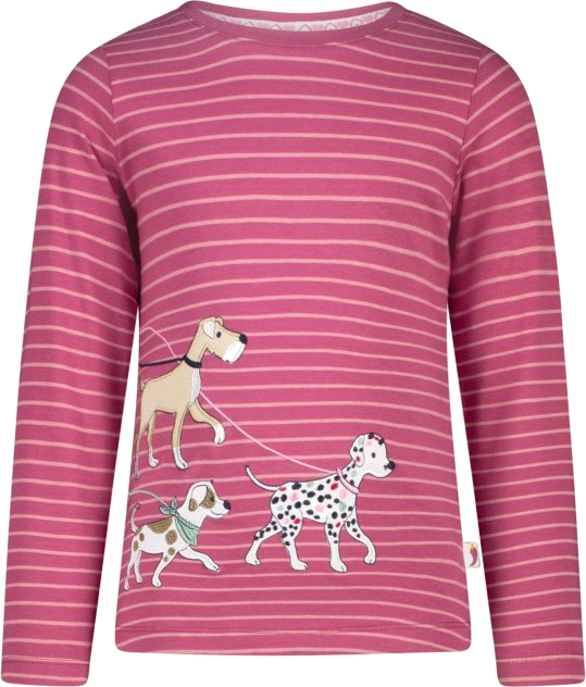 Salt and Pepper Langarmshirt Hunde gestreift