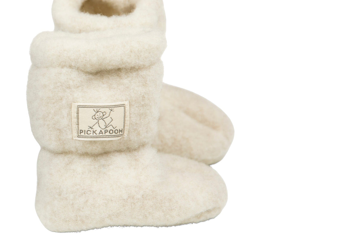Pickapooh Stiefel Wollfleece kbT in natur melange