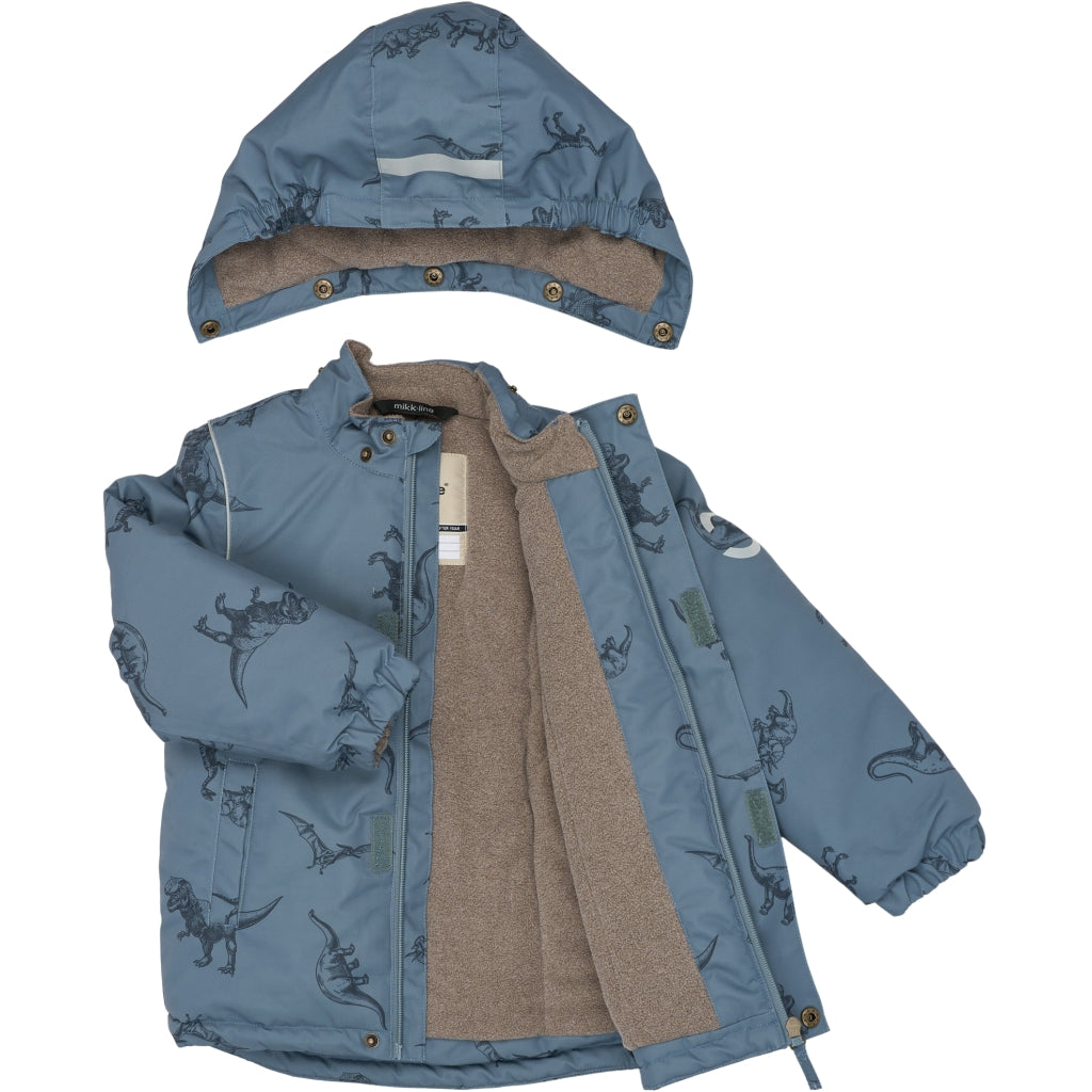 Mikk-Line Winterjacke mit Dinoprint (20.000 mm Wassersäule)