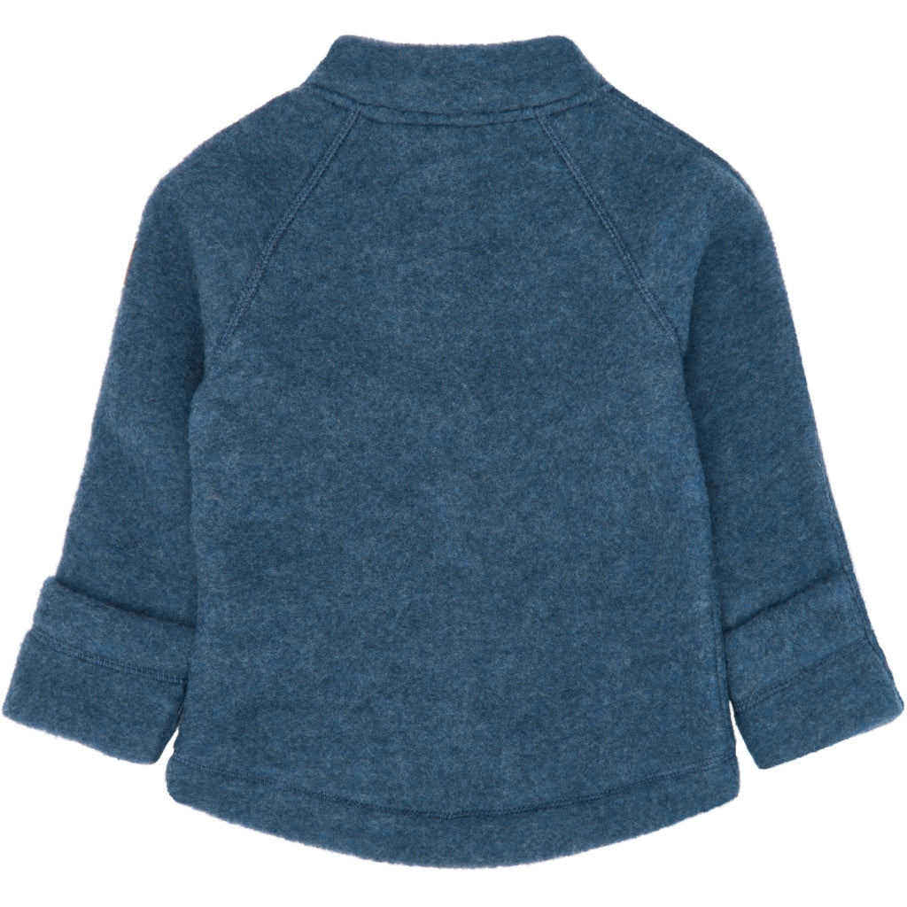 Mikk-Line Jacke aus Merinowolle, Blue Melange