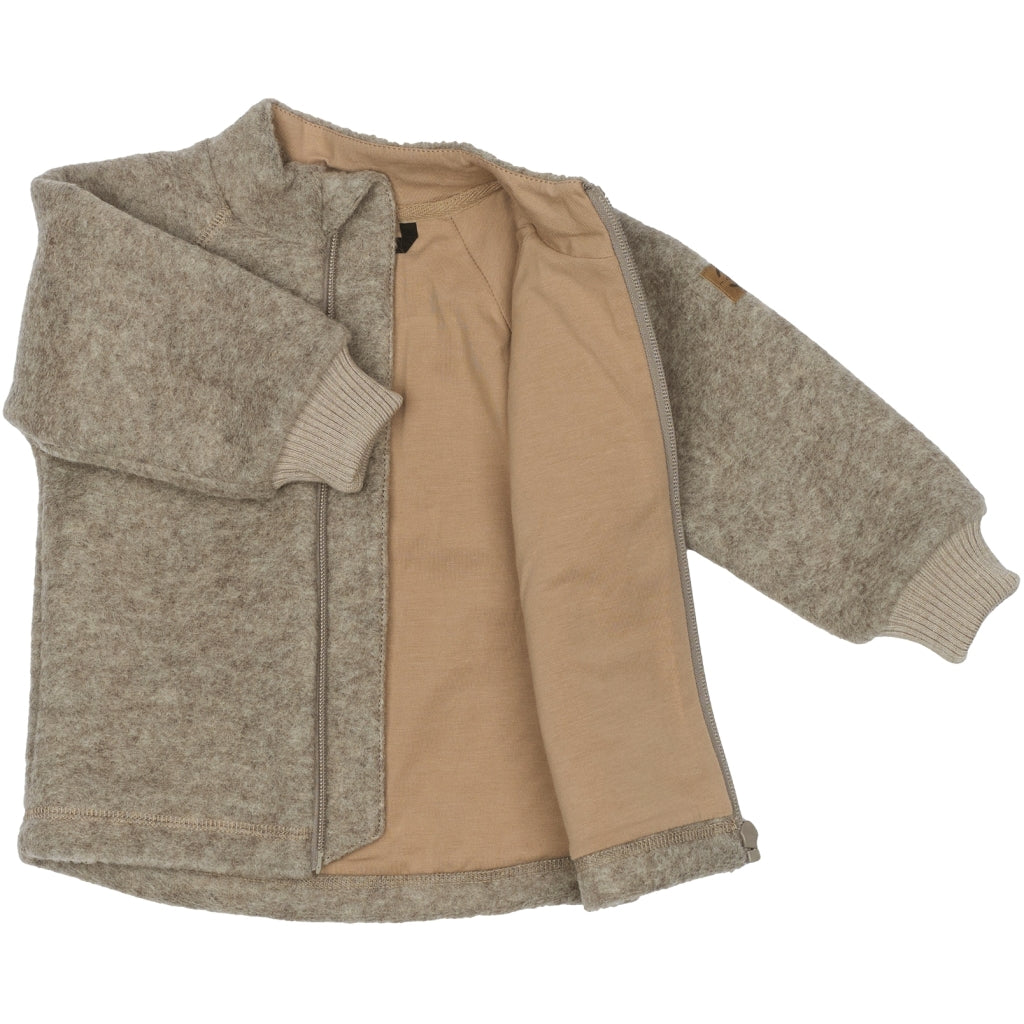Mikk-Line Wolljacke aus Merinowolle in Melange Denver