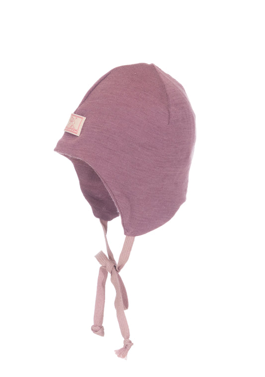 Pickapooh Mütze Radler aus Wolle/Seide in alt rosé