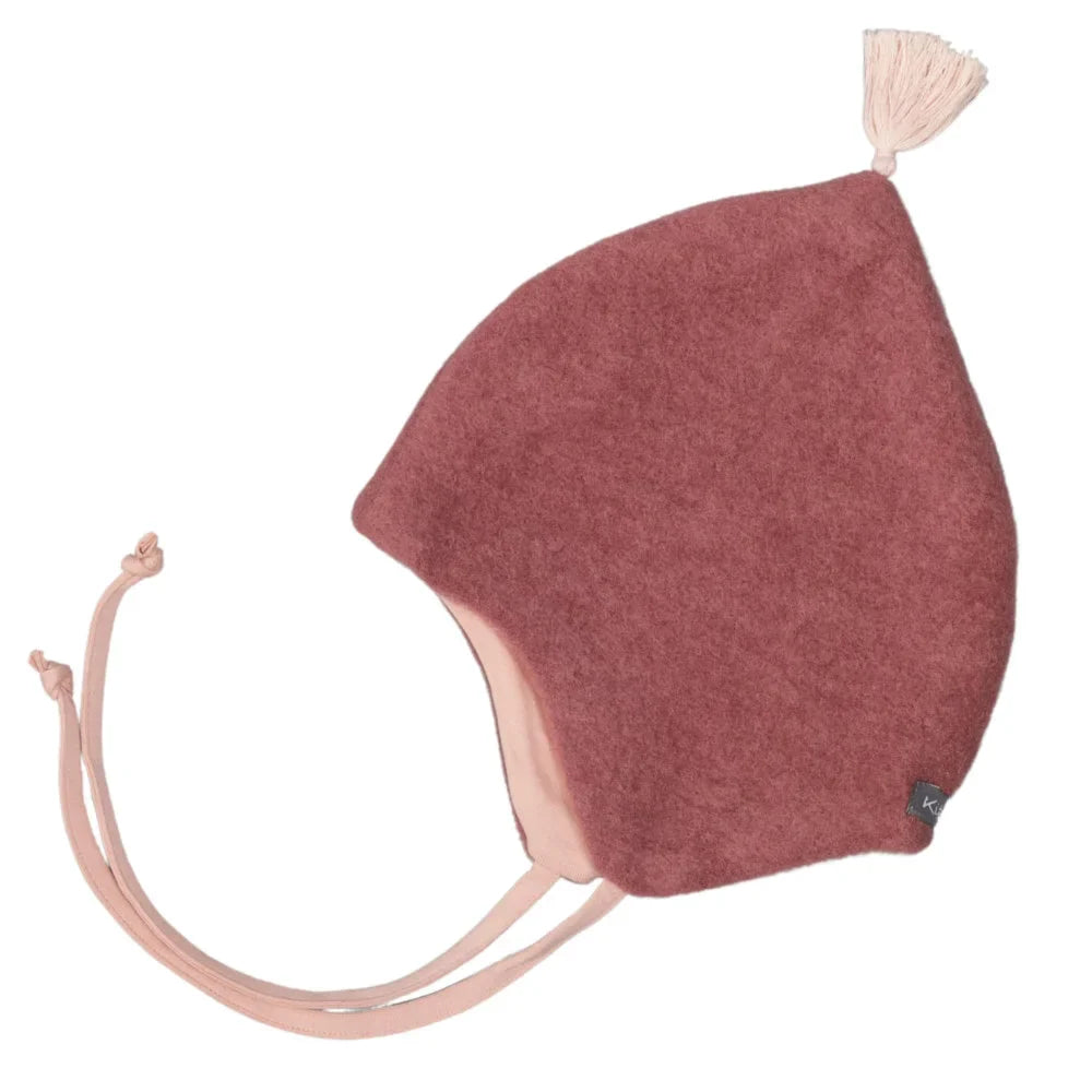 Kitz Heimat Babymütze JUN in Dusty Berry/Light Rose