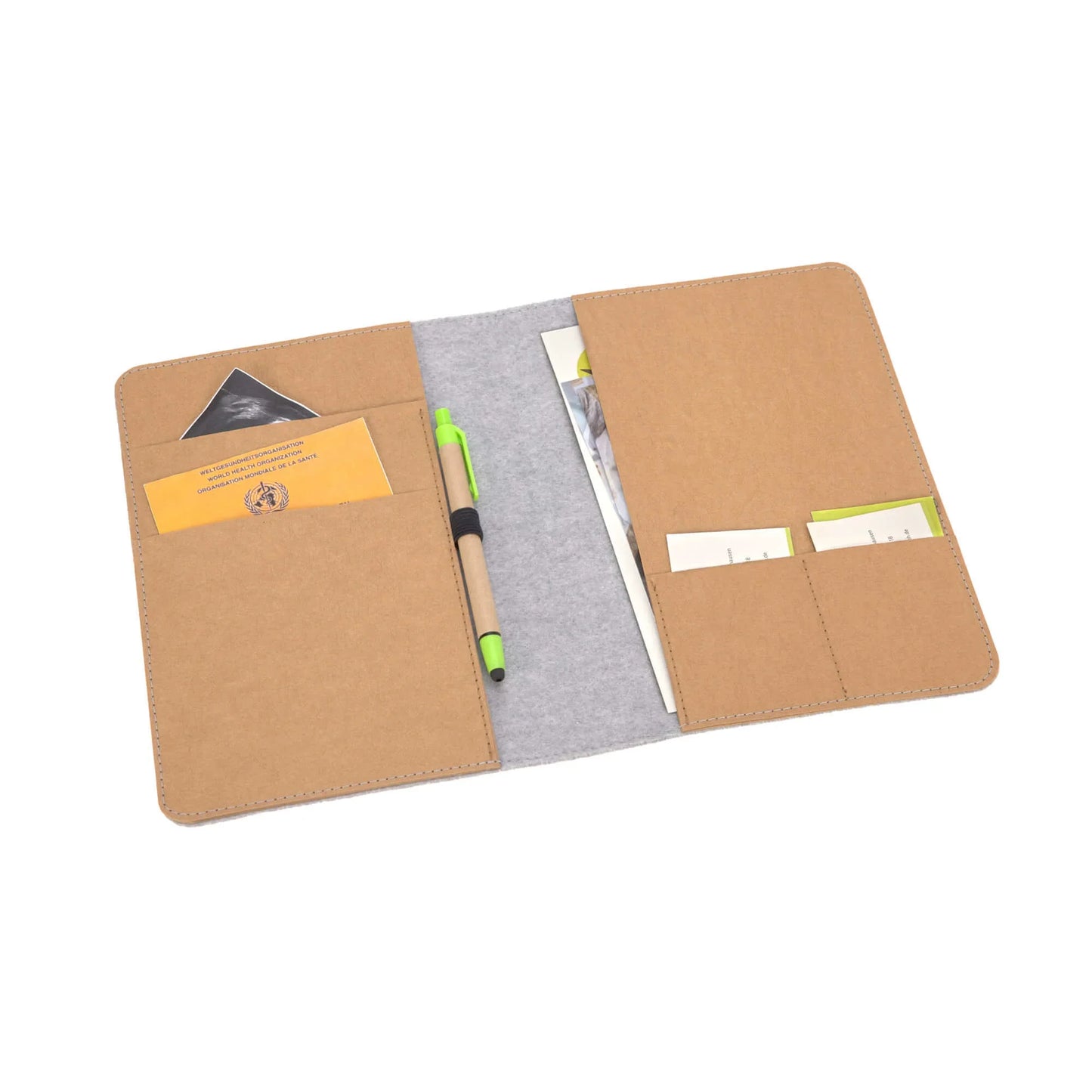Lässig Mutterpasshülle - Dokumentenmappe Herz im Glück Limited Edition, Felt Grey