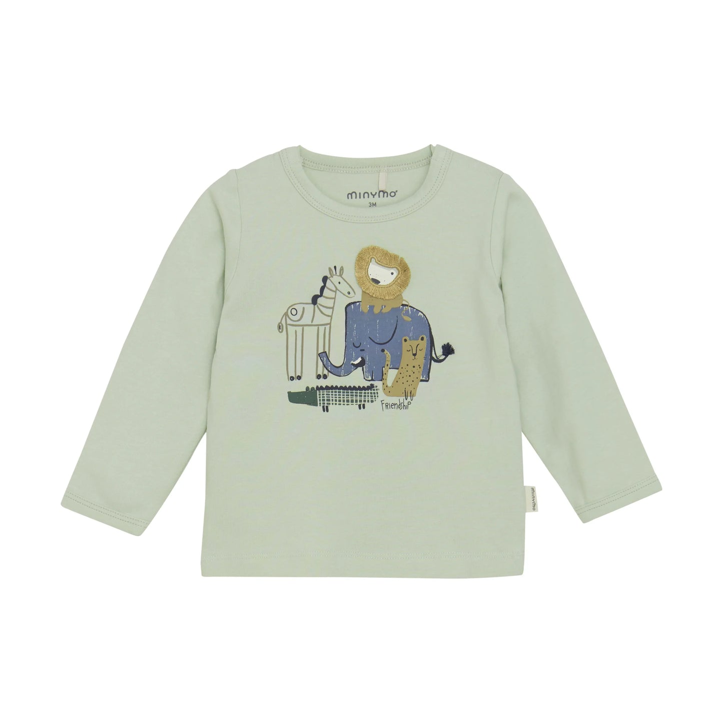 Minymo Langarmshirt mit Safaritieren