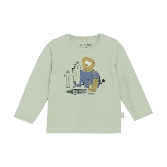 Minymo Langarmshirt mit Safaritieren