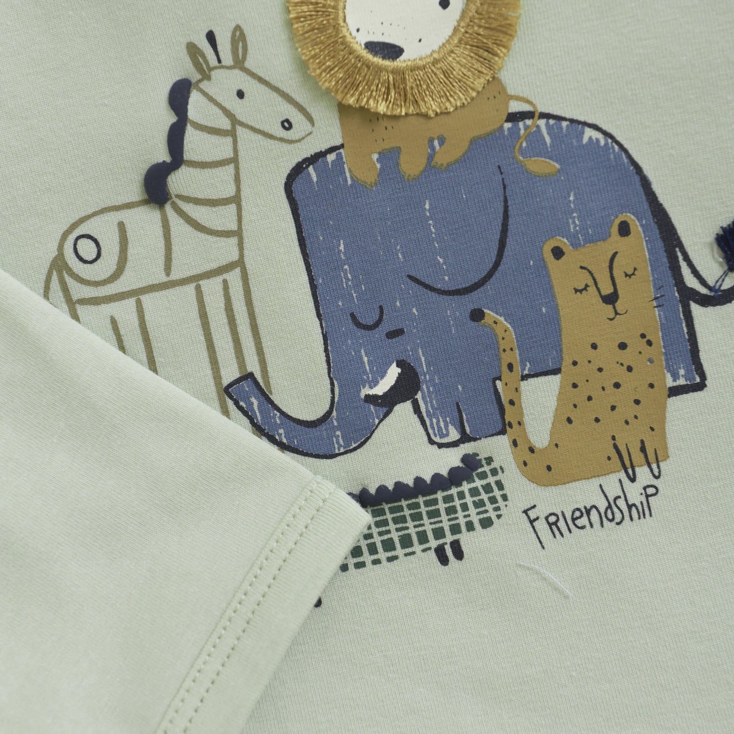 Minymo Langarmshirt mit Safaritieren