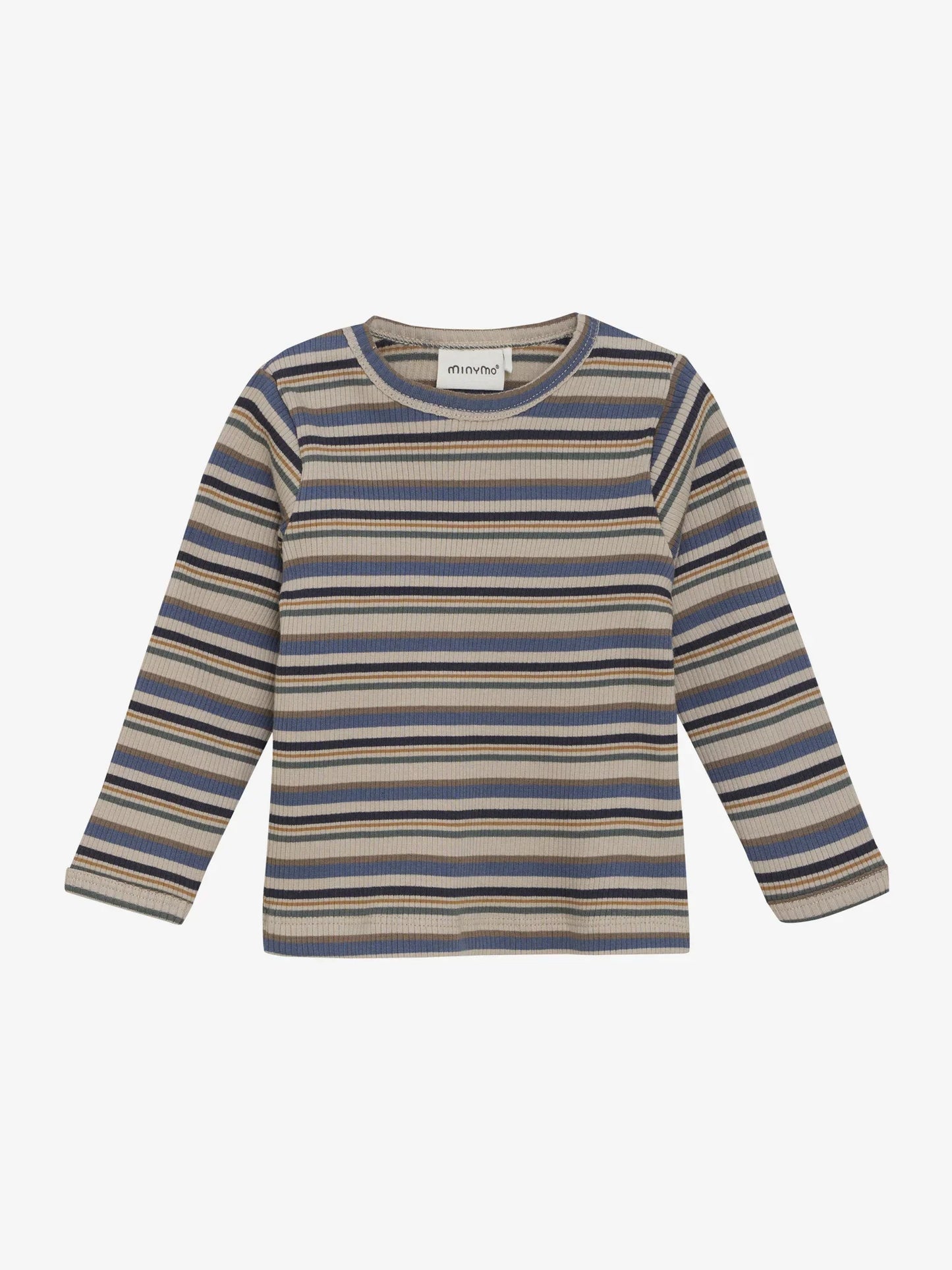 Minymo Langarmshirt gestreift gerippt