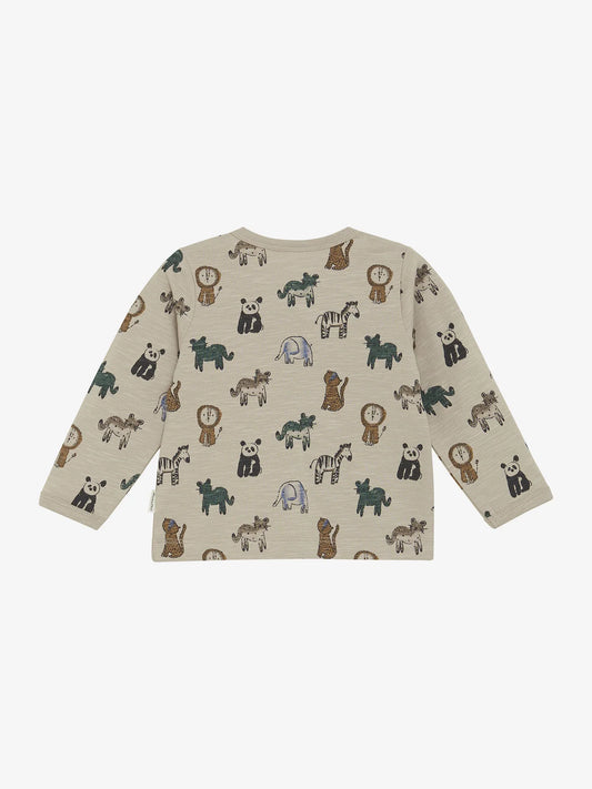 Minymo Langarmshirt mit Tierprint GOTS
