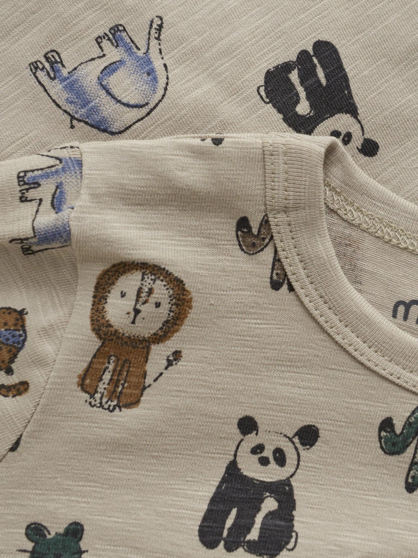 Minymo Langarmshirt mit Tierprint GOTS