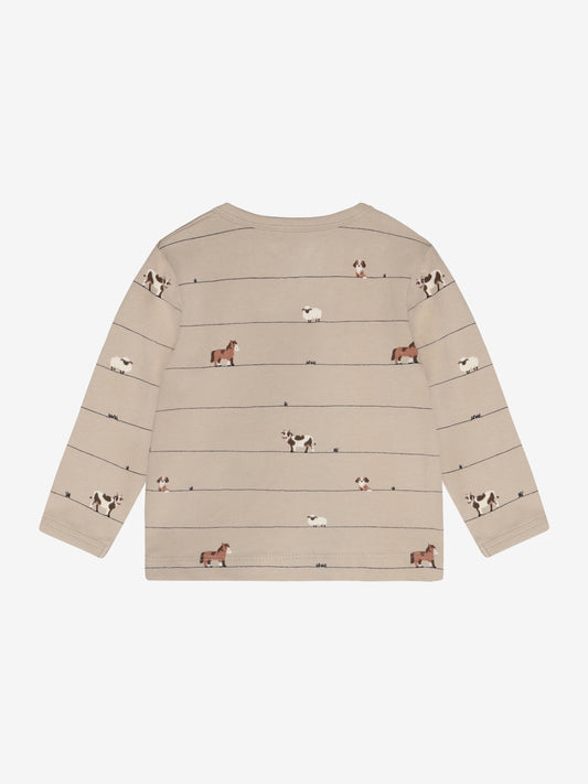 Minymo Langarmshirt mit Tierprint