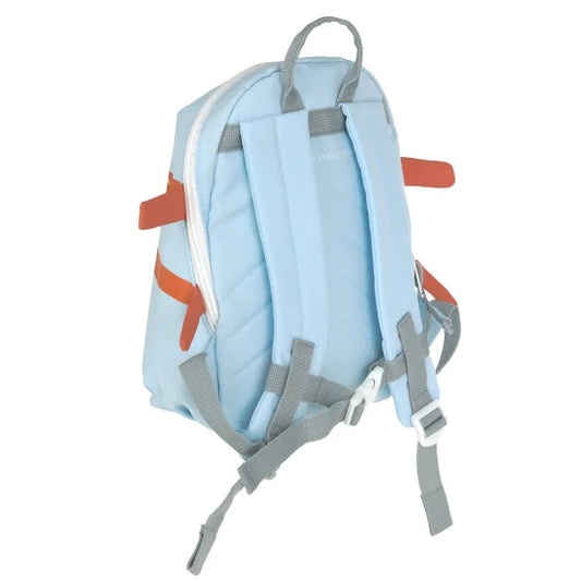 Lässig Kindergartenrucksack Tiny - Propeller Flugzeug, Blau