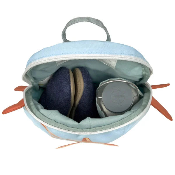 Lässig Kindergartenrucksack Tiny - Propeller Flugzeug, Blau