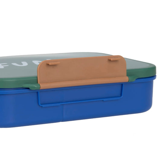 Lässig Brotdose Kinder - Bento Lunchbox, Little Gang Regenbogen Grün