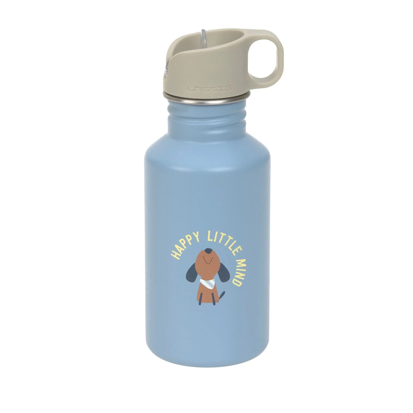 Lässig Edelstahl Kinder Trinkflasche 500 ml - Pattern Party, Blau