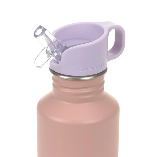 Lässig Edelstahl Kinder Trinkflasche 500 ml - Pattern Party, Rosa