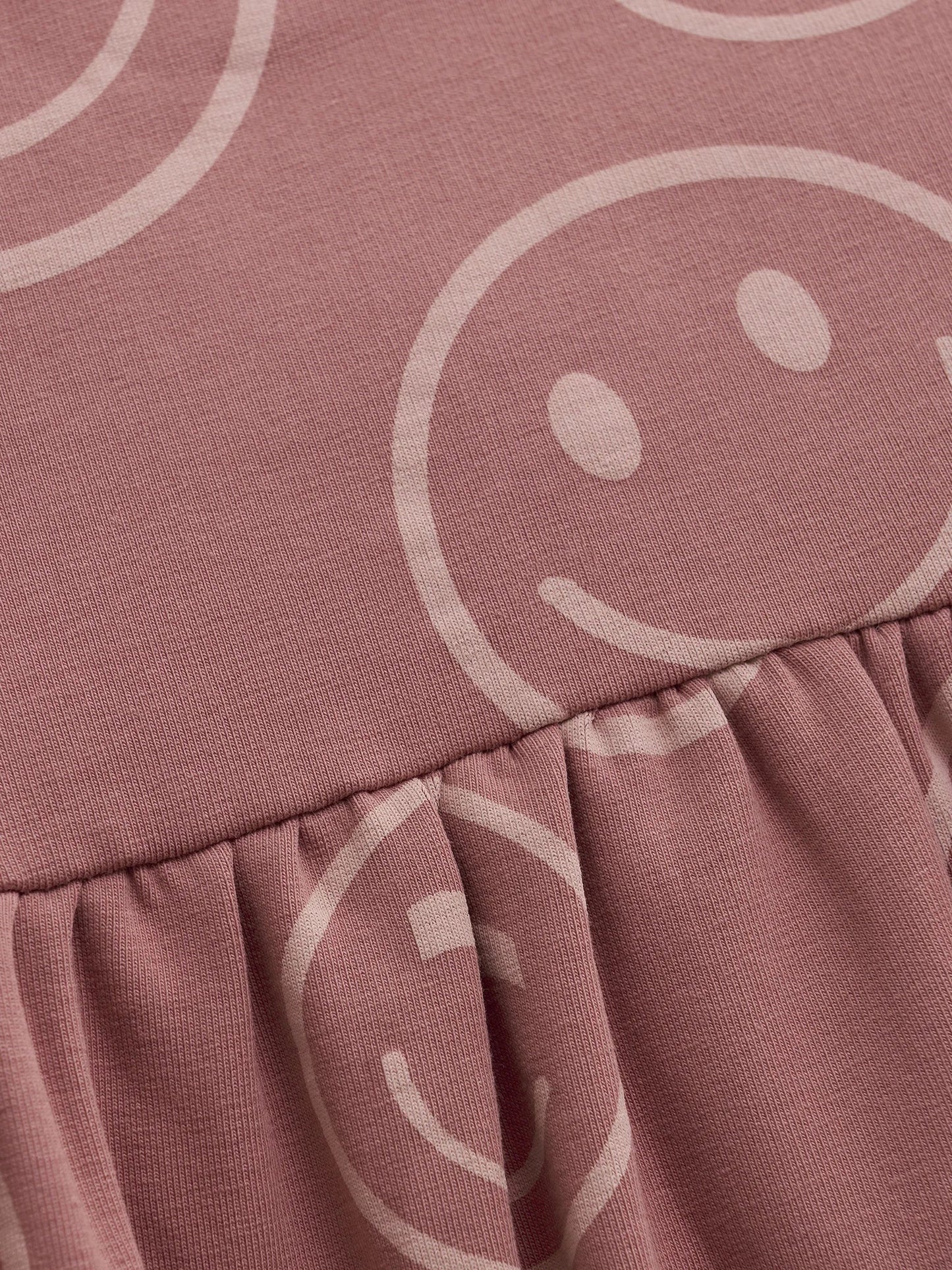 Minymo Sweatkleid mit Smileys GOTS