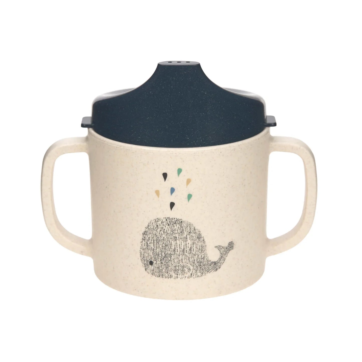 Trinklernbecher - Sippy Cup PP Cellulose, Little Water Whale von Lässig