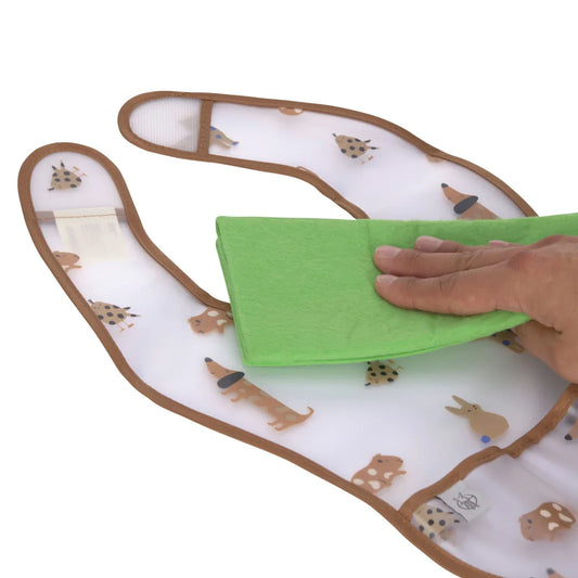 Lätzchen mit Auffangschutz (2 Stk) - Abwaschbar, Little Mateys Royal Blau