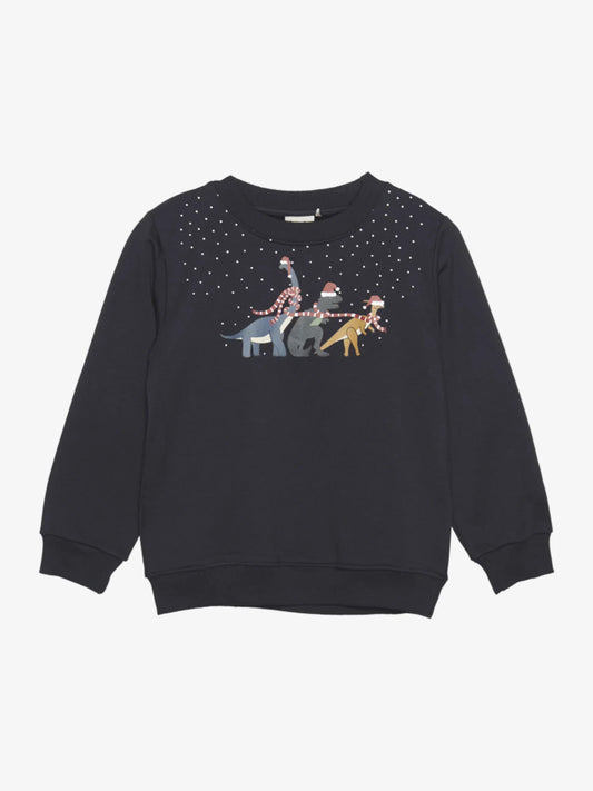 Minymo Weihnachtssweatshirt mit Dinos