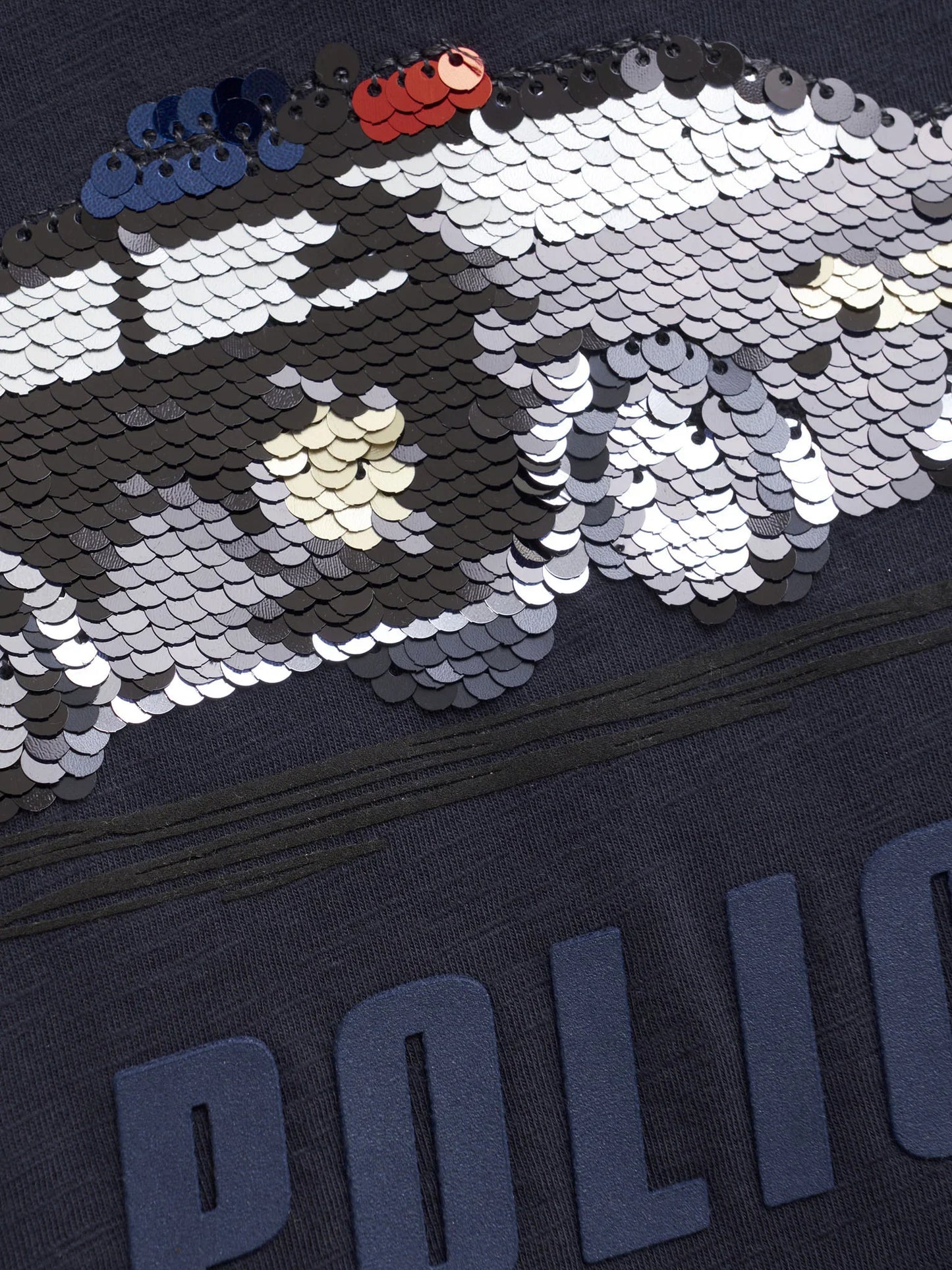 Minymo Langarmshirt Polizieimit Wendepailletten