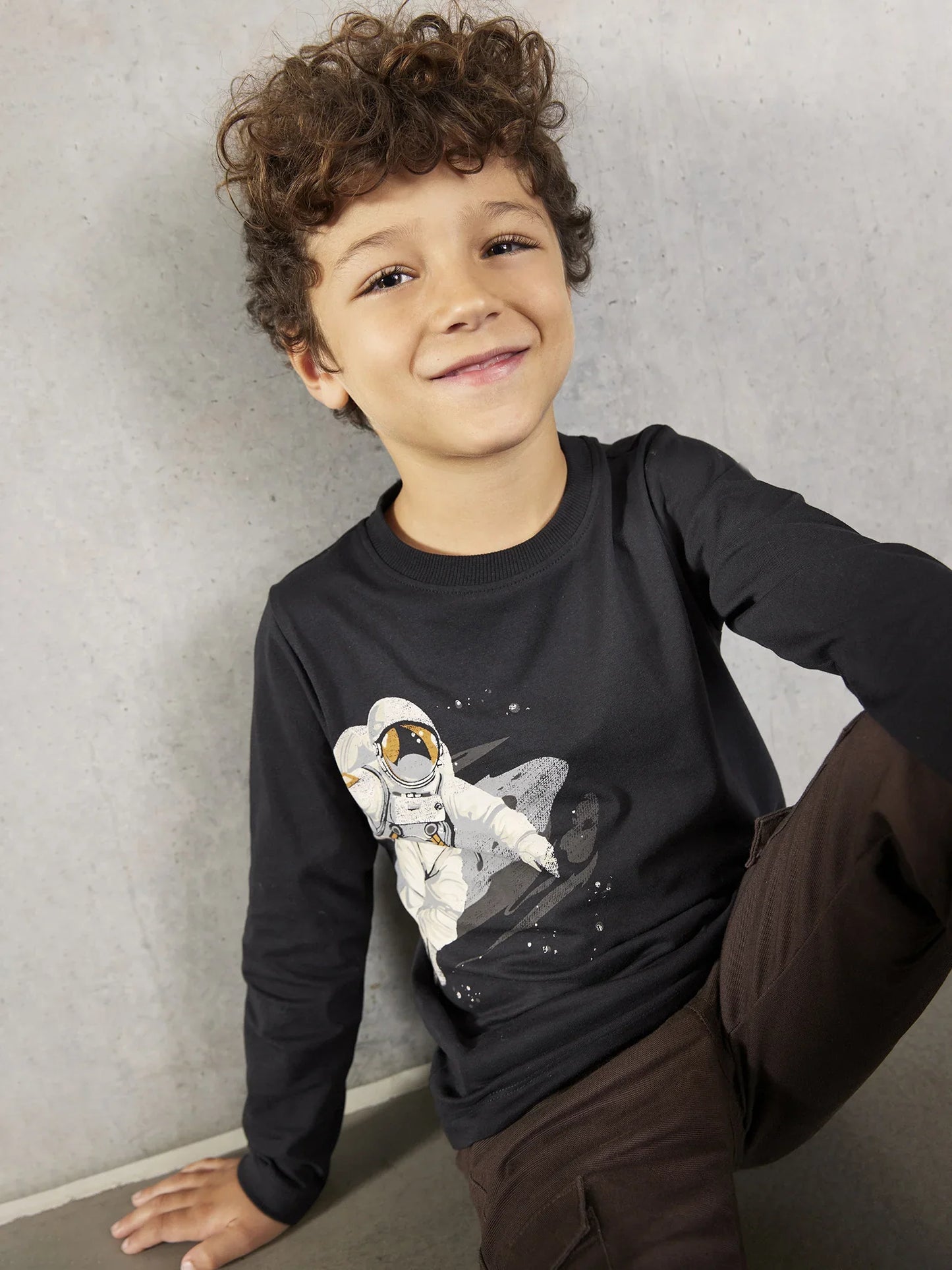 Minymo Langarmshirt mit Astronaut
