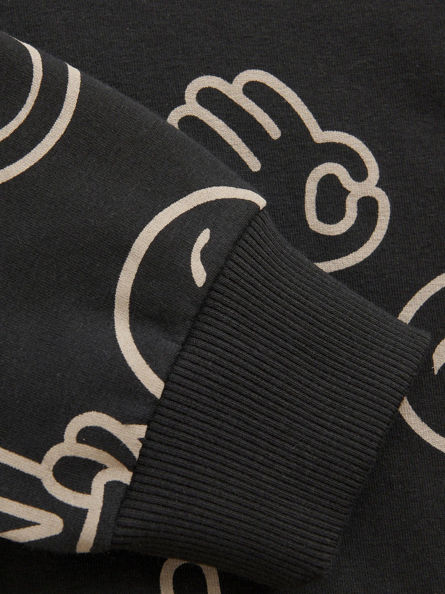 Minymo Hoodie mit Smiley-Print GOTS