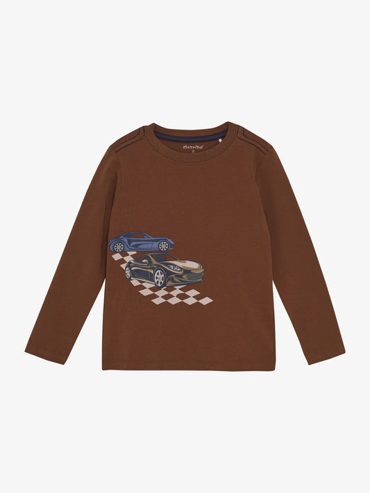 Minymo Langarmshirt mit Autoprint