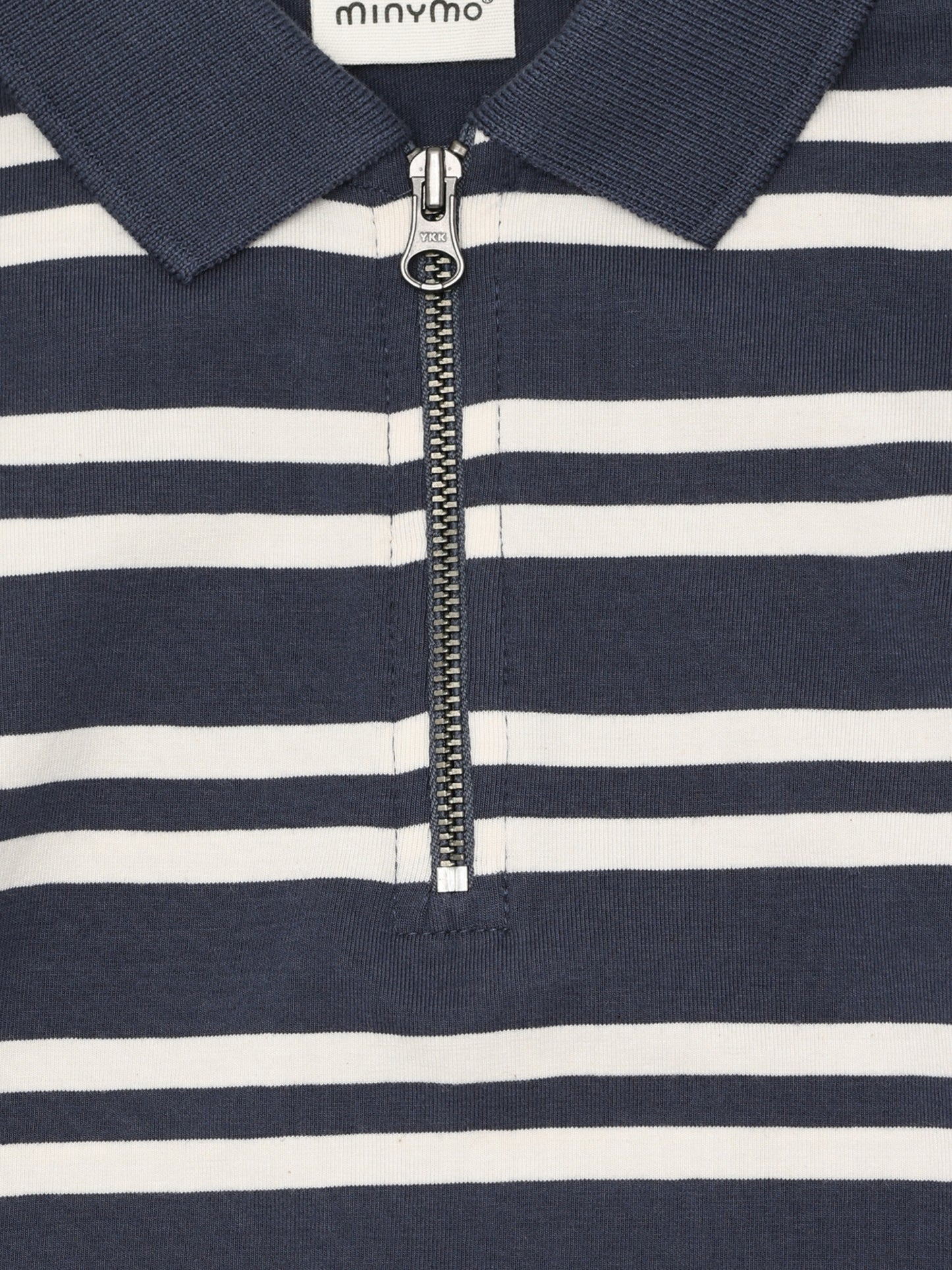 Minymo Langarmshirt Polo gestreift GOTS