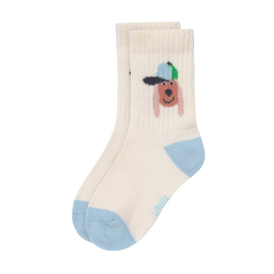 Lässig Tennissocken Kinder 3er-Set - Bio Baumwolle, Hund