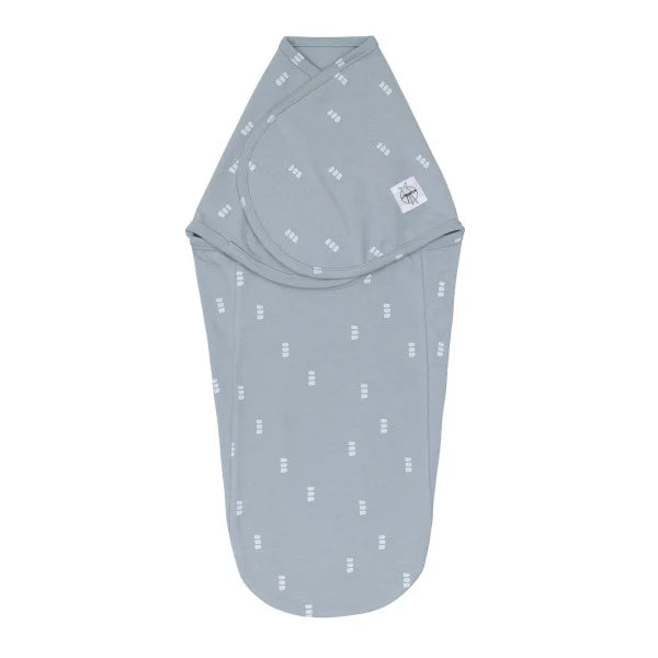 Lässig Pucksack Baumwolle (bio) - Blocks, Hellblau