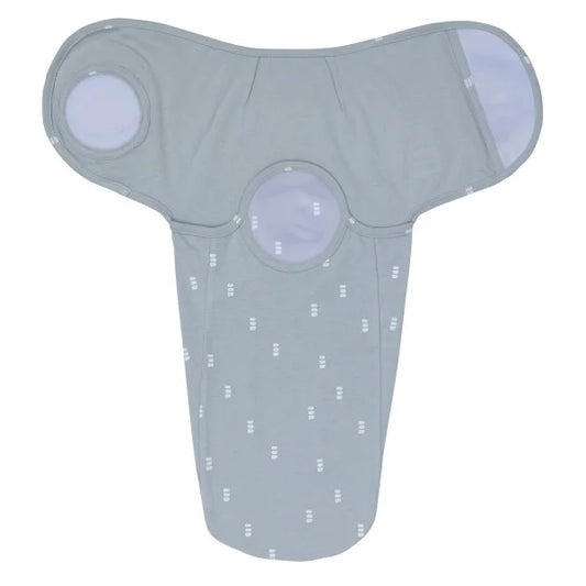 Lässig Pucksack Baumwolle (bio) - Blocks, Hellblau