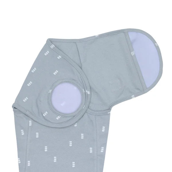Lässig Pucksack Baumwolle (bio) - Blocks, Hellblau
