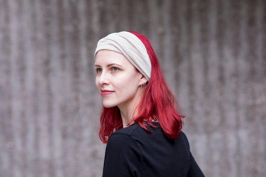 Pickapooh Schlauchschal Strunzl aus Wolle/Seide in natur mélange