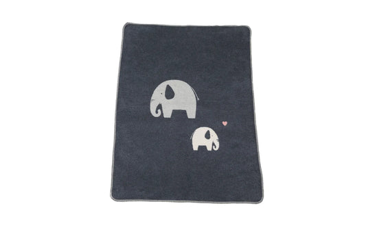 David Fussenegger Babydecke MAJA "Elefanten" aus reiner Bio-Baumwolle GOTS