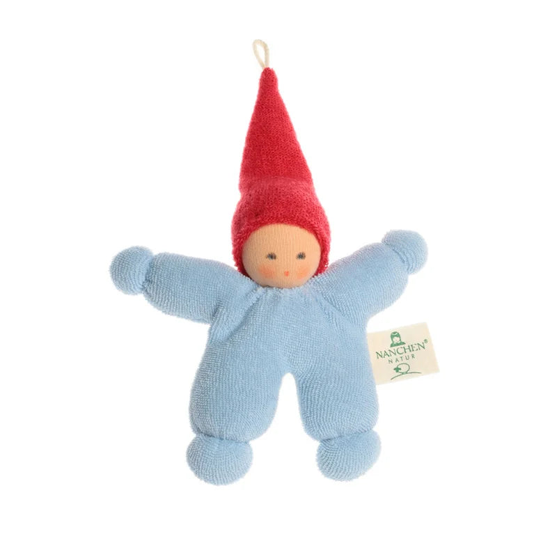 Nanchen Puppe Wichtel in Blau