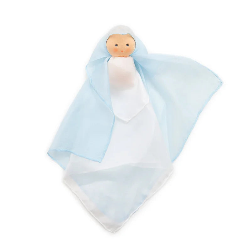 Nanchen Seidenpuppe hellblau
