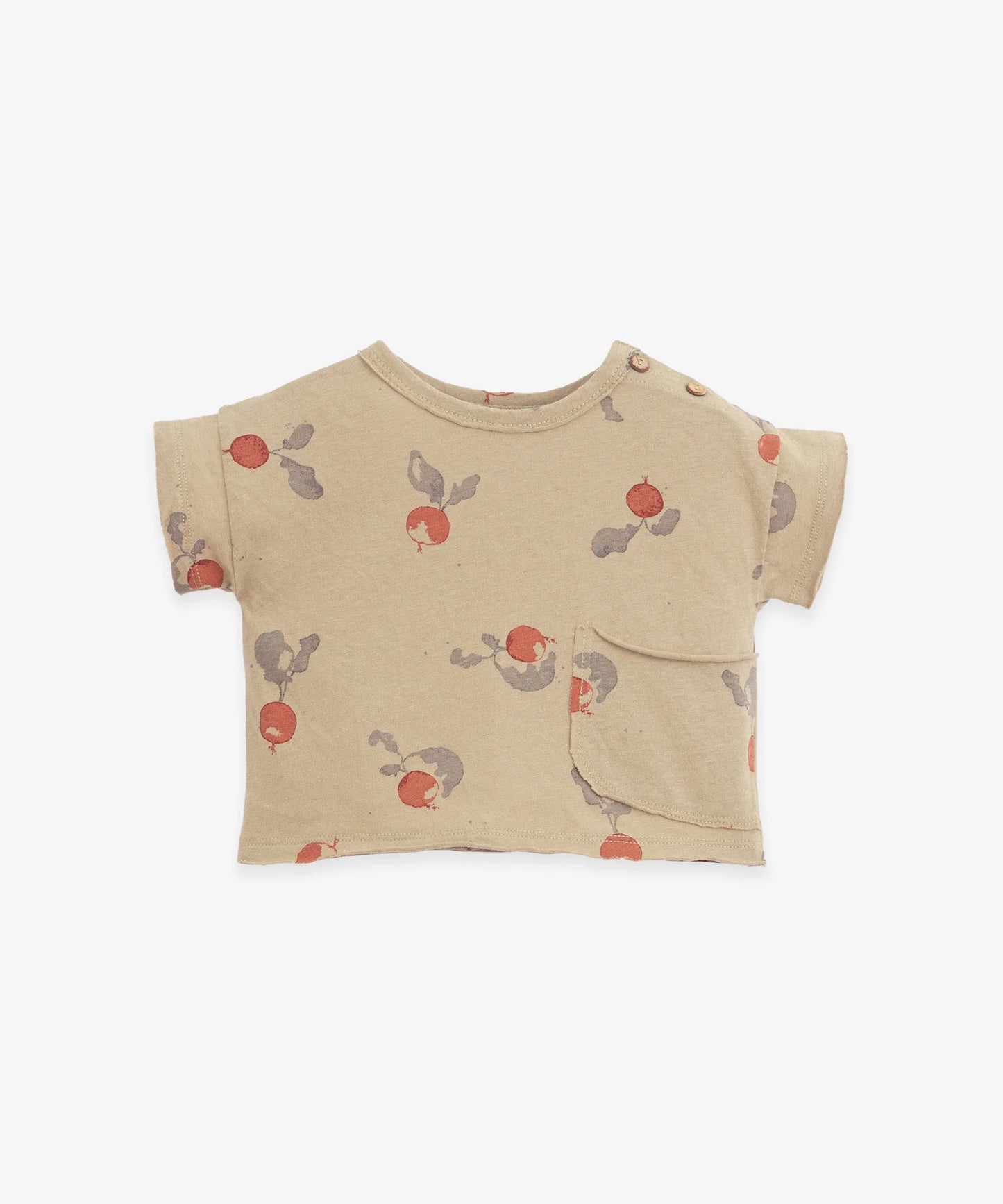 Printed Jersey T-Shirt mit Radieschen von PLAY UP