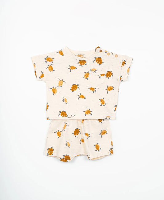 Printed Flamé Jersey Shorts von PLAY UP