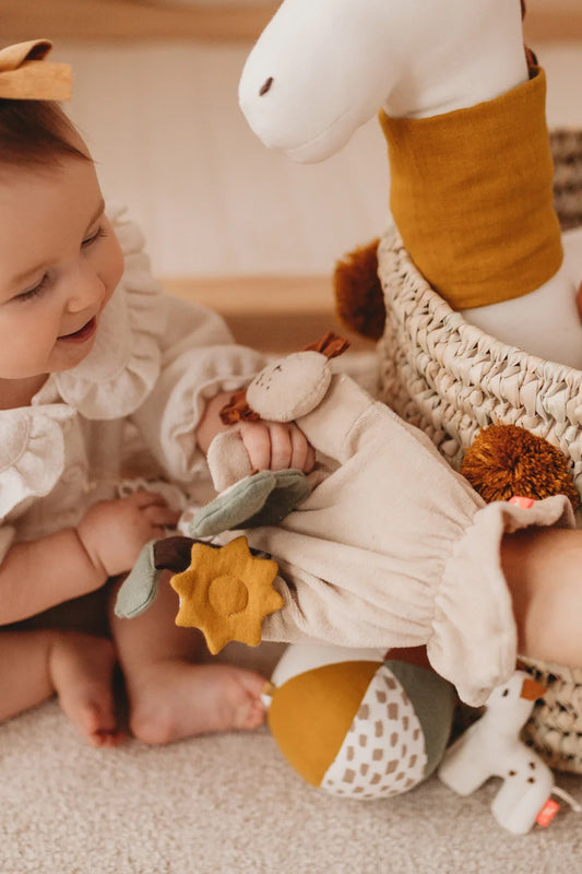 Kikadu Activity Handschuh Giraffe GOTS