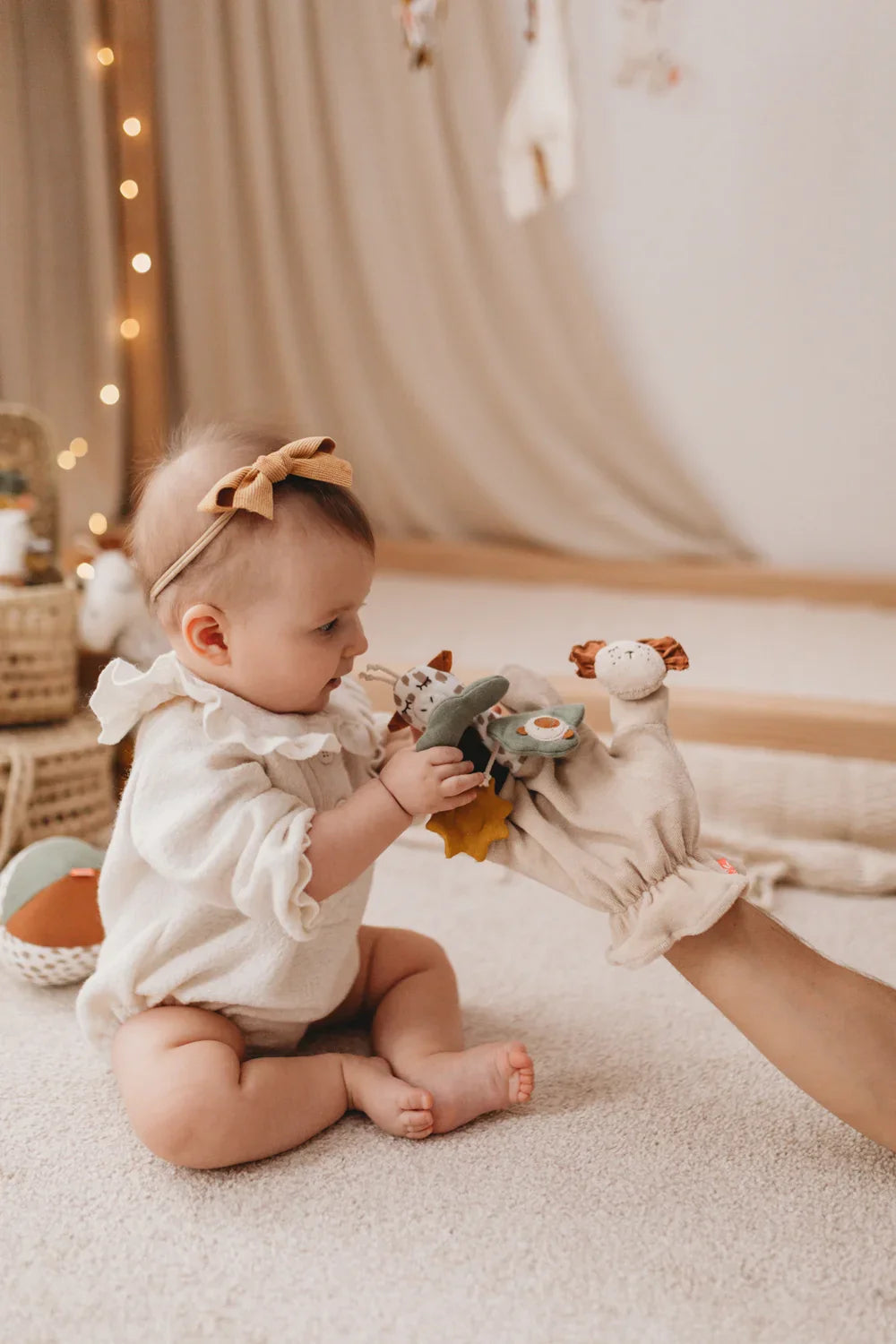 Kikadu Activity Handschuh Giraffe GOTS