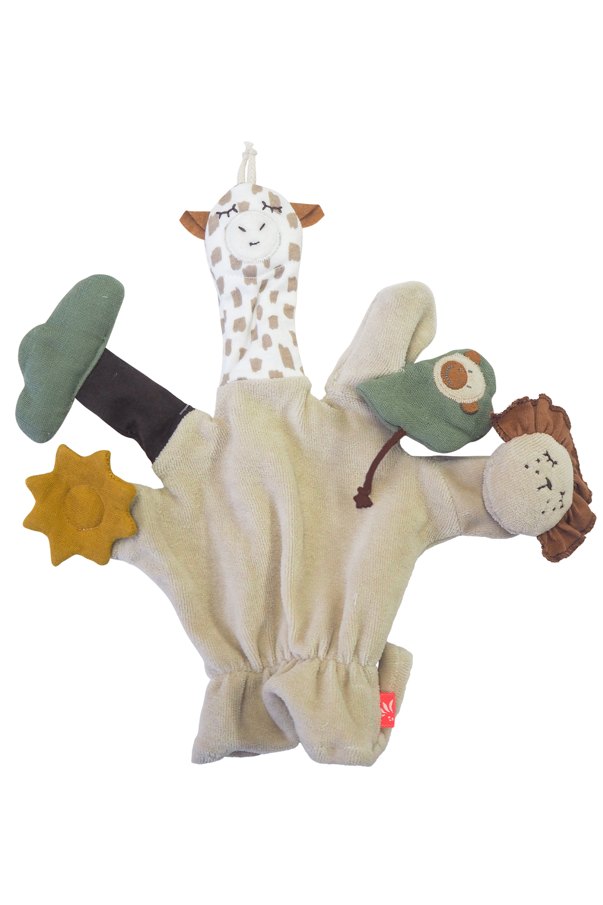 Kikadu Activity Handschuh Giraffe GOTS
