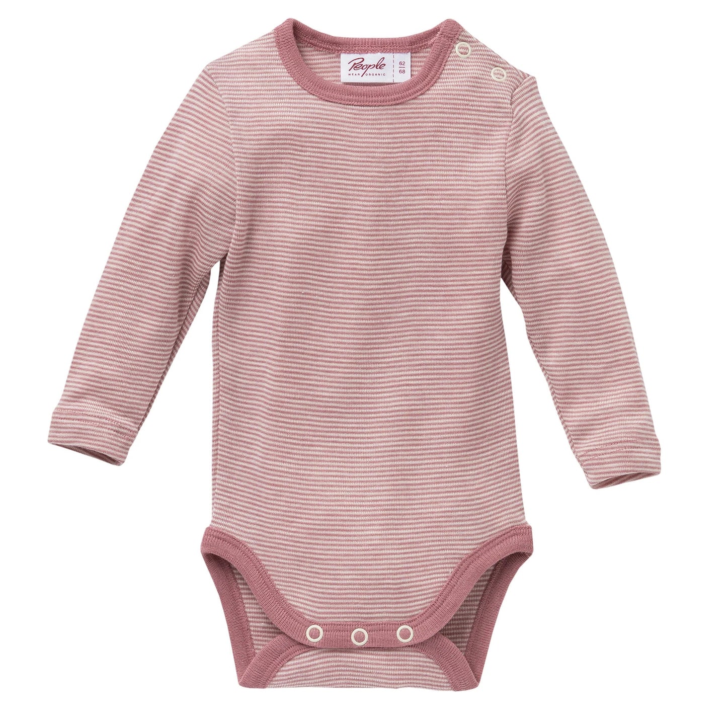 People Wear Organic Body Langarm aus Wolle und Seide