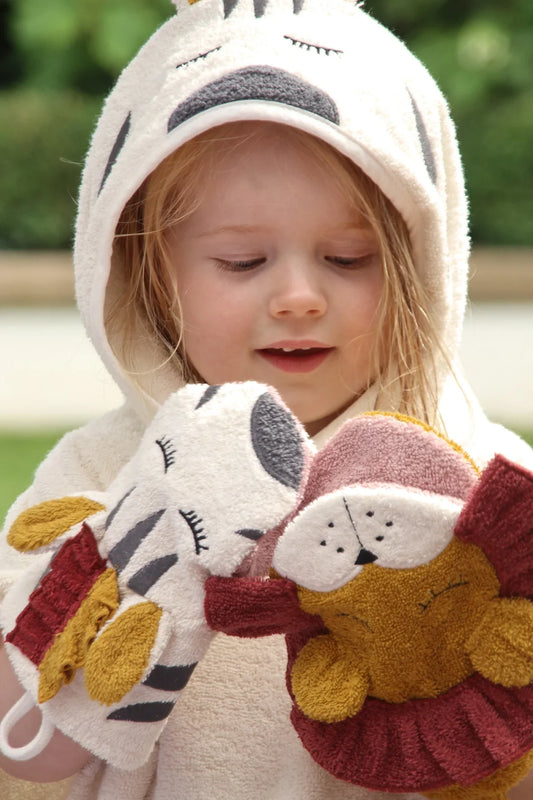 Kikadu Waschlappen Zebra GOTS