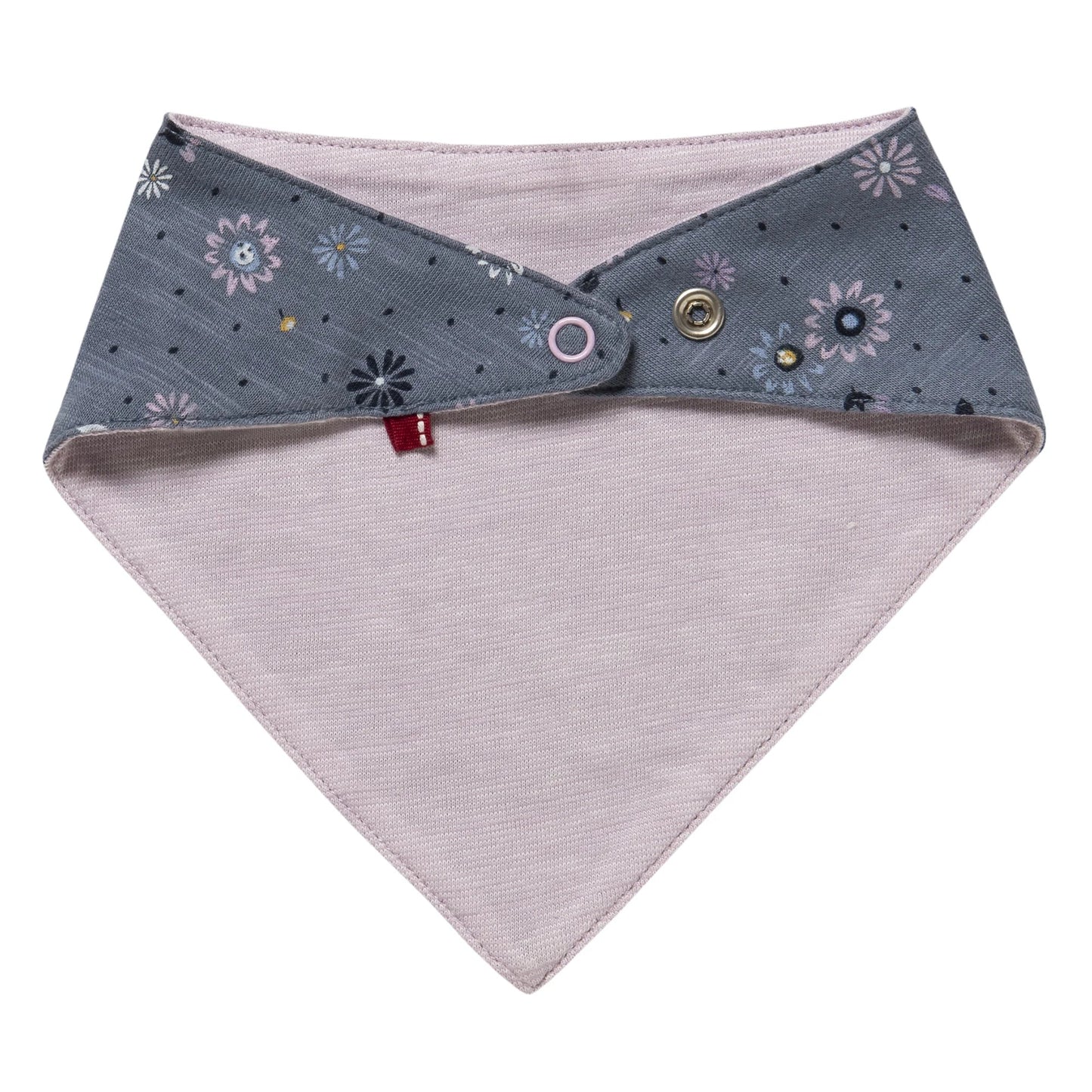 People Wear Organic Dreieckstuch zum Wenden "Frühlingsblumen" GOTS
