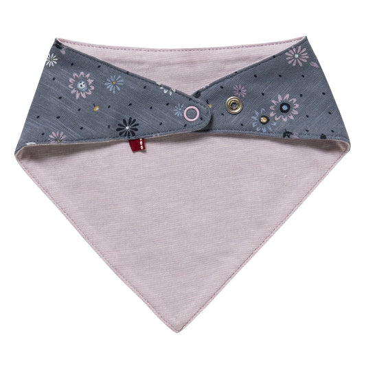 People Wear Organic Dreieckstuch zum Wenden "Frühlingsblumen" GOTS