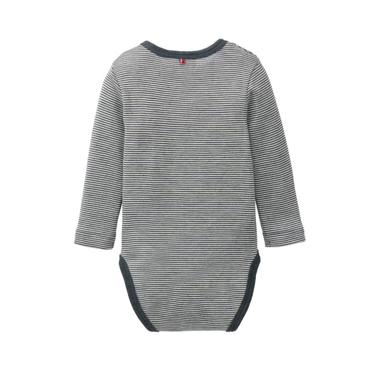 People Wear Organic Wolle-Seide Body anthrazit GOTS