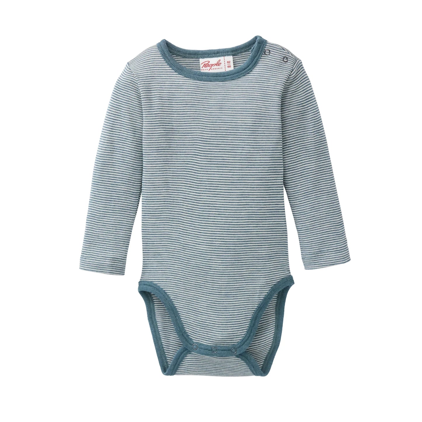 People Wear Organic Wolle-Seide Body smaragd GOTS