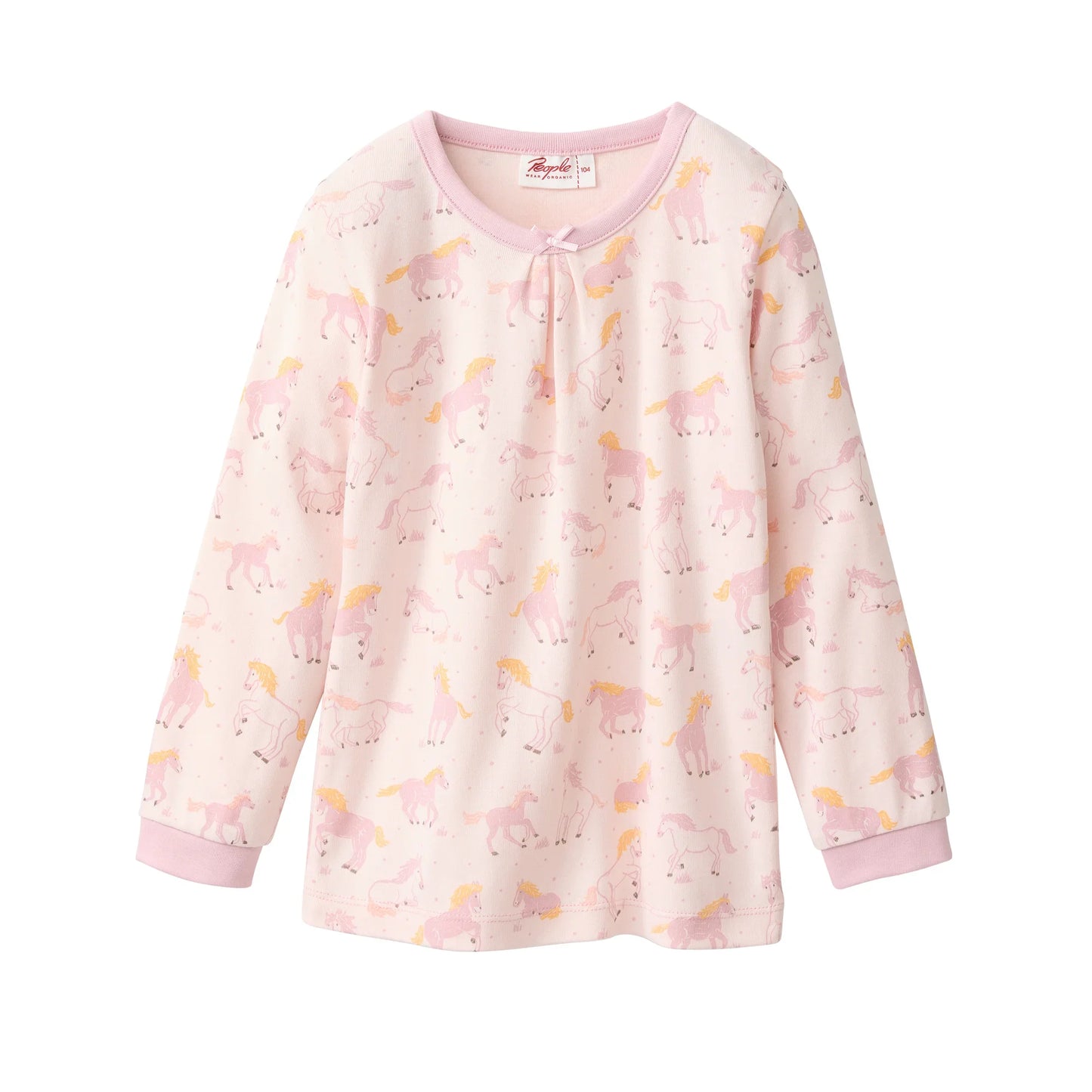 People Wear Organic Schlafanzug mit Pferdeprint GOTS