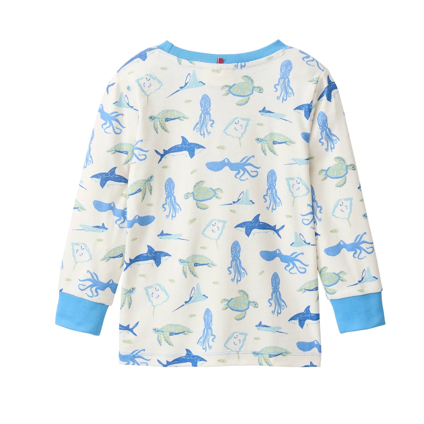 People Wear Organic Schlafanzug mit Sealifeprint GOTS